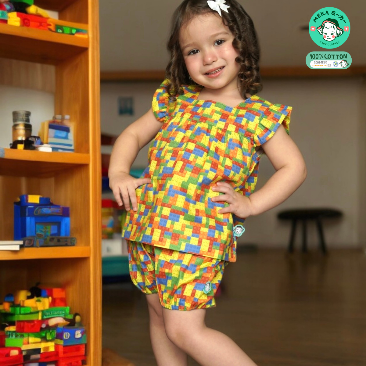 เสื้อเด็กผู้หญิง Cotton 100% ลายเลโก้ (LEGO)