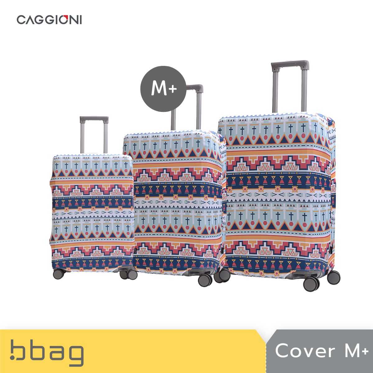 CAGGIONI ผ้าคลุมกระเป๋าเดินทาง ขนาดกลาง M+ (Luggage Cover สำหรับกระเป๋าเดินทาง 23 - 26)