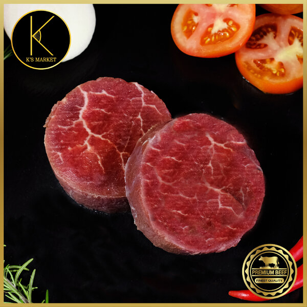 เนื้อสเต็กสันใน นิวซีแลนด์ ขุนด้วยหญ้า (130-170 กรัม) นำเข้าเอง มีฮาลาล