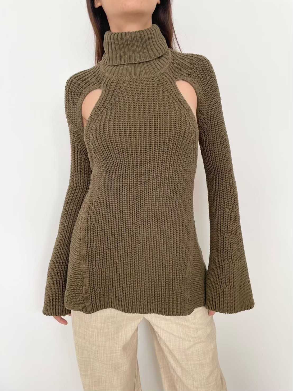 SALE Cult Gaia LAPIS KNIT SWEATER - ADVIEH