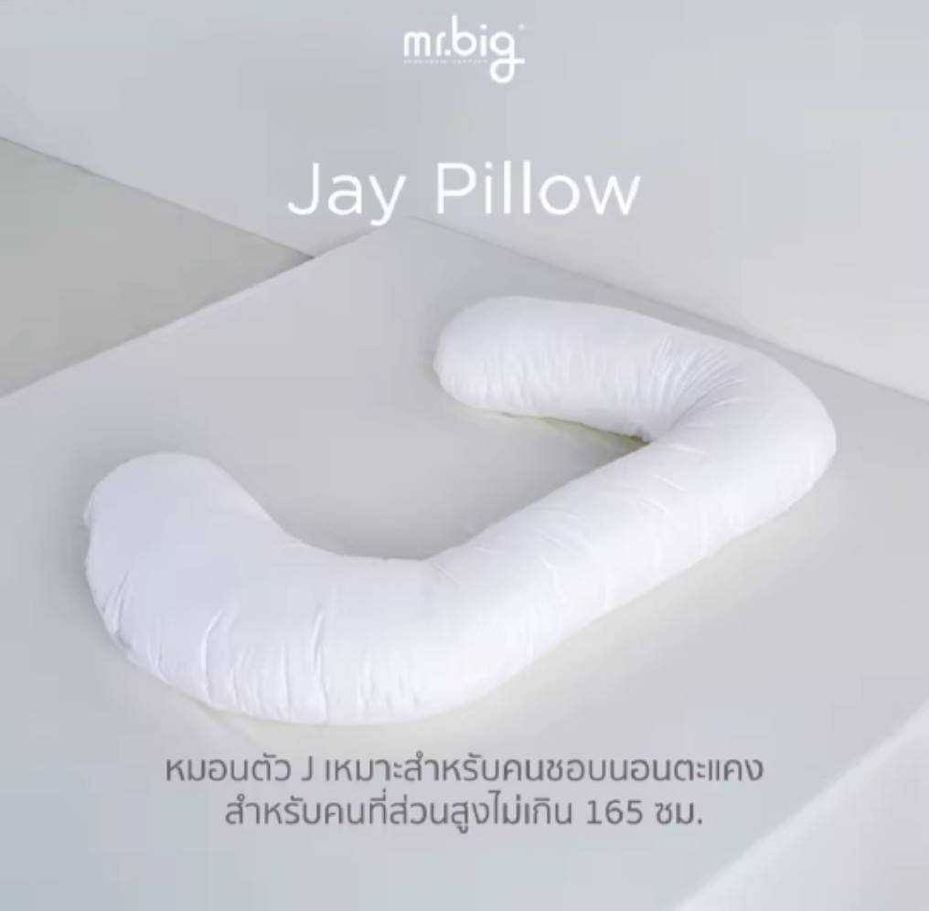 mr.big Jay Pillow : หมอน Ergonomic สำหรับคนชอบนอนตะแคง แถมปลอก 1 ชิ้น
