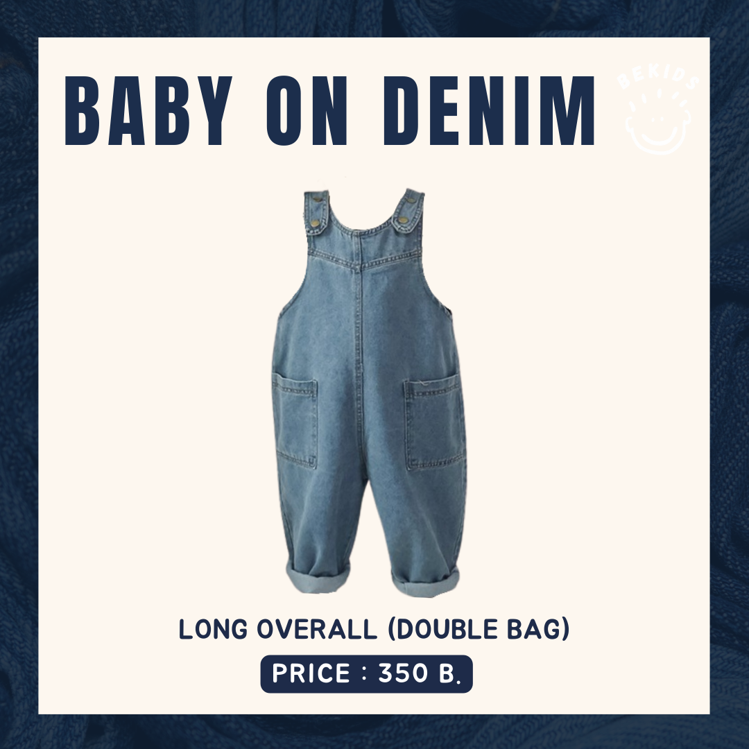 Long Overall Denim (Double Bag)