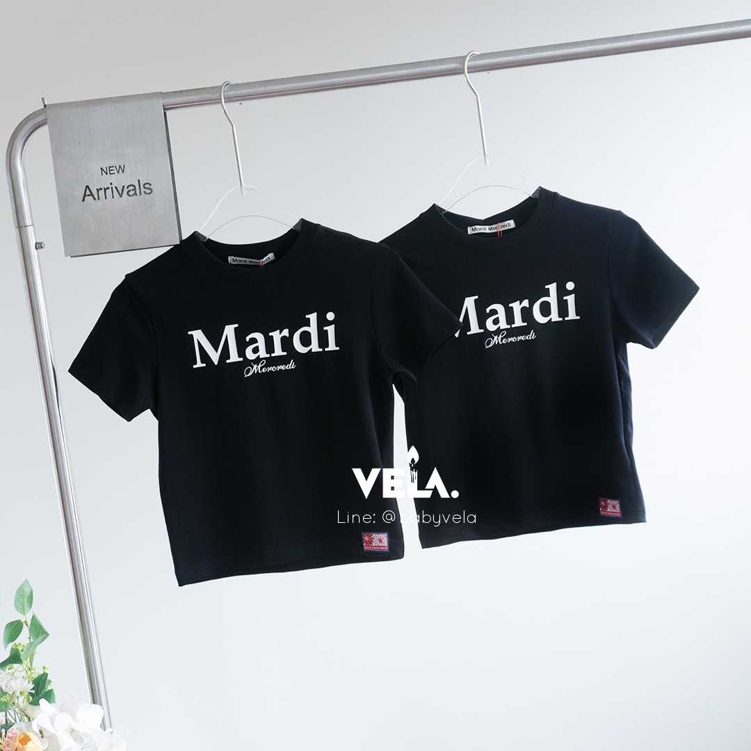 Mardi Cropped T-Shirt Mardi Classic (Black White)