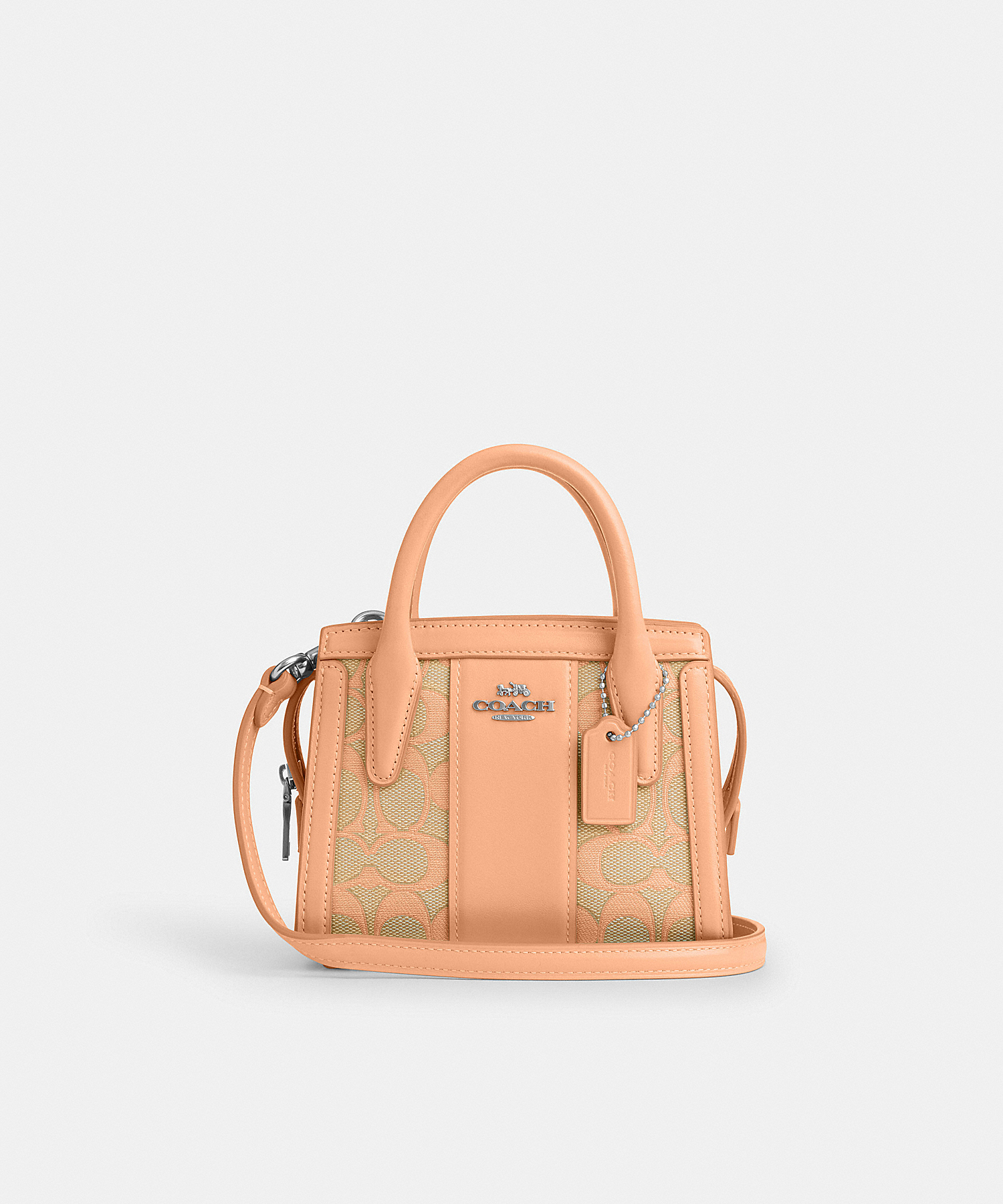 COACH ANDREA MINI CARRYALL IN SIGNATURE JACQUARD CT756 SVS9W