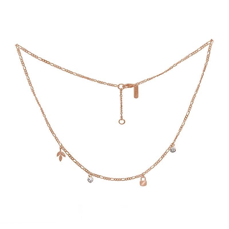 Jewellista สร้อย Alsa เงินแท้925 ประดับพลอย Zirconia