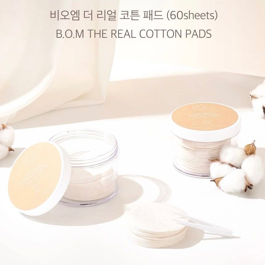 #BOM | The real Cotton Pads Unbleached 60 sheets / C-210XYOY0OXY042L