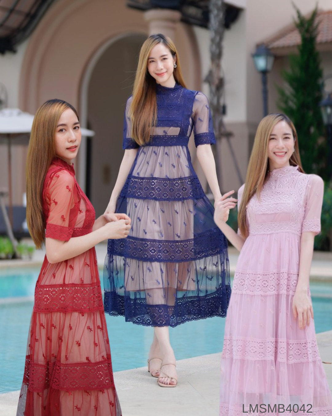 S-XL เดรส LMSMB4042