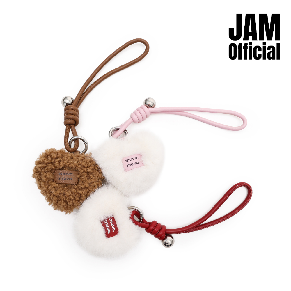 JAM | MUVA - Furry Heart Charm - ชาร์มผูกตกแต่งกระเป๋า