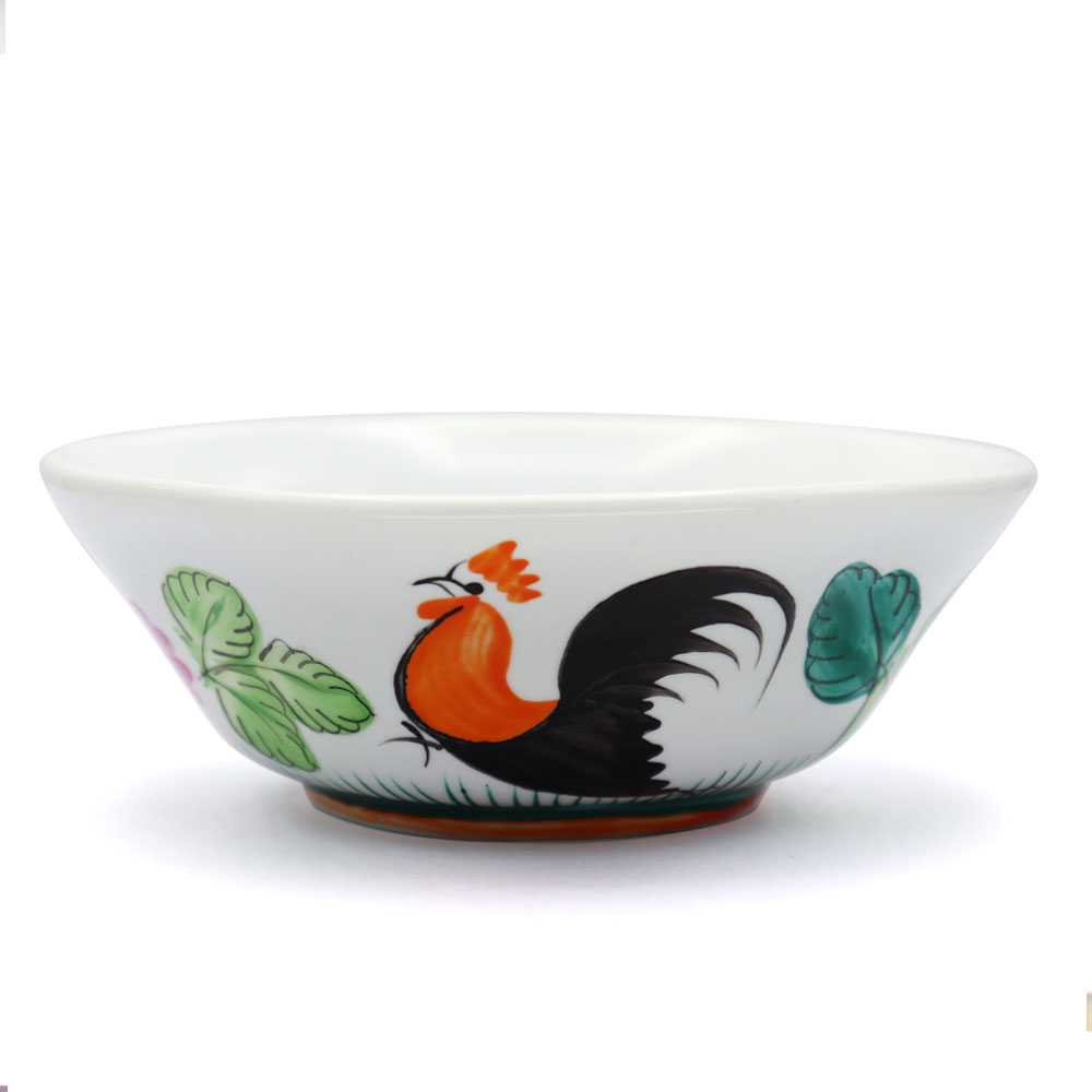 ชามไก่ P1- 5 นิ้ว ลายไก่เพ้นท์