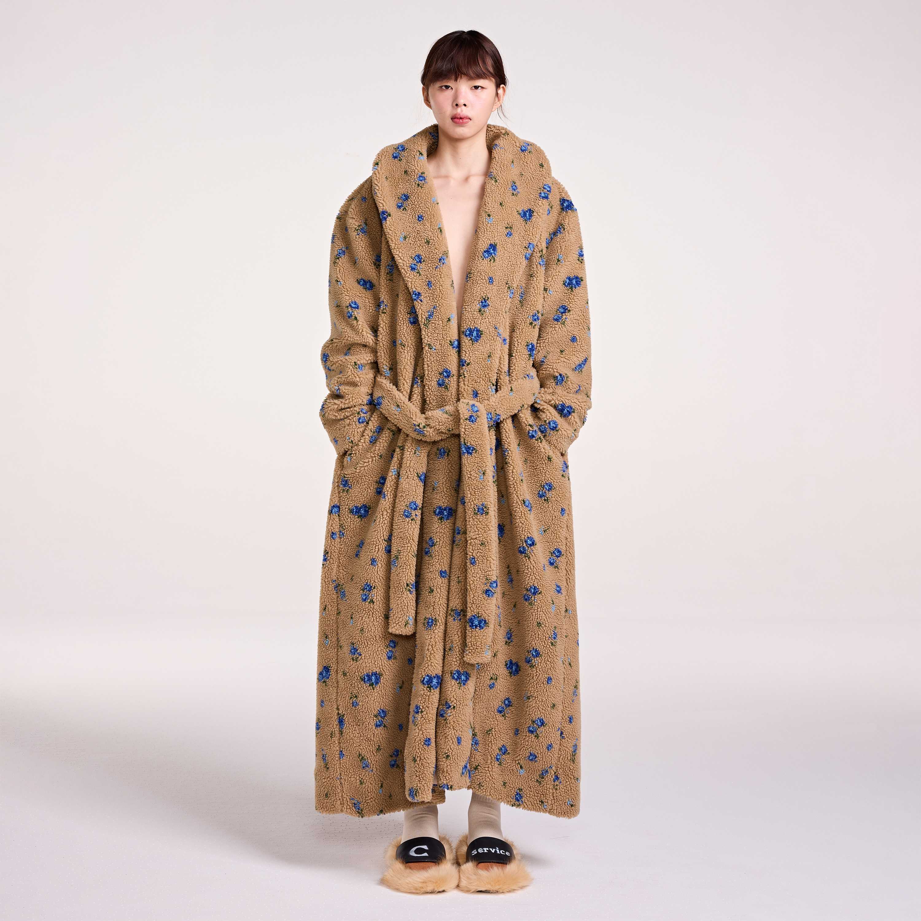 ROBE (FLORAL BROWN)