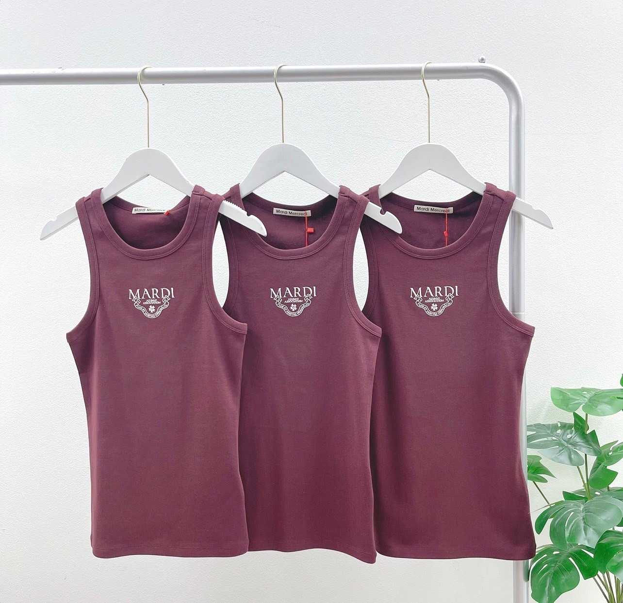 Mardi Alumni Tank Top (Burgundy White)