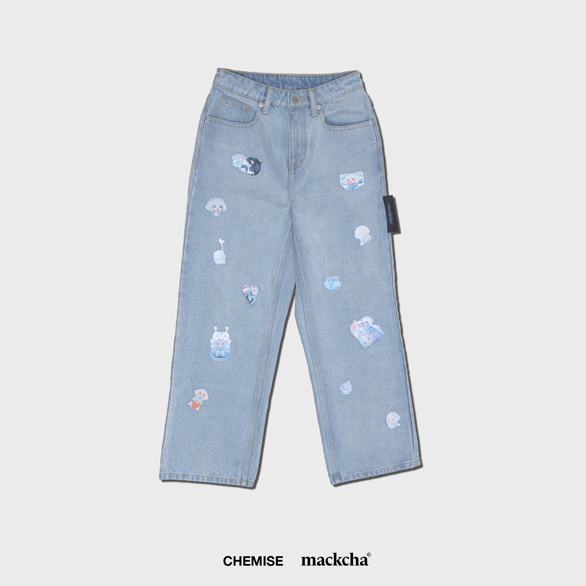 Chalotte Patched Denim
