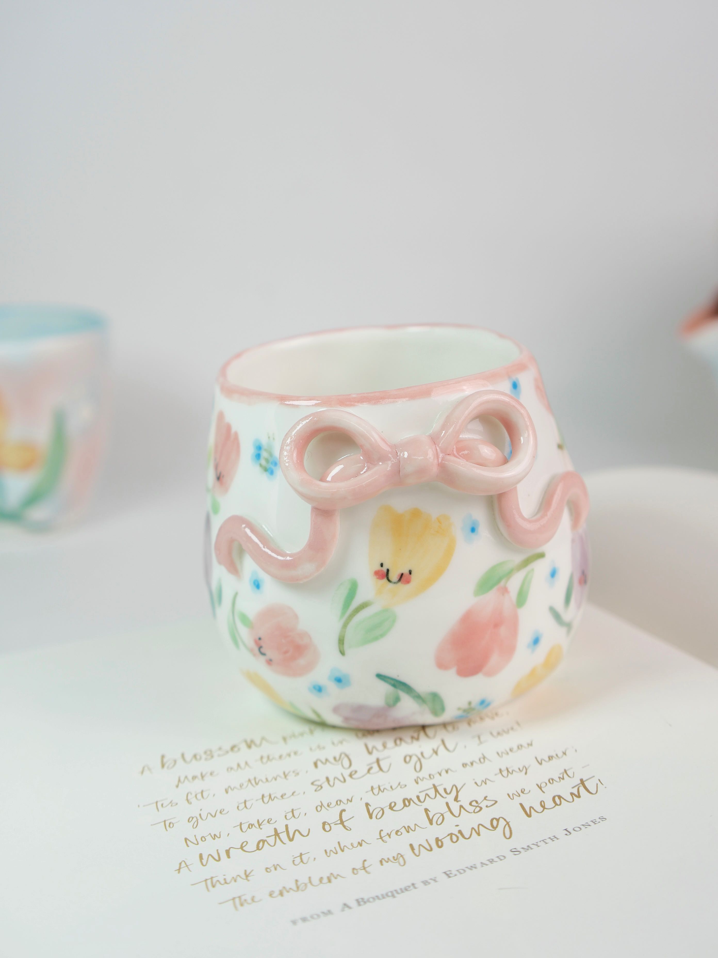 tulip in blush cup