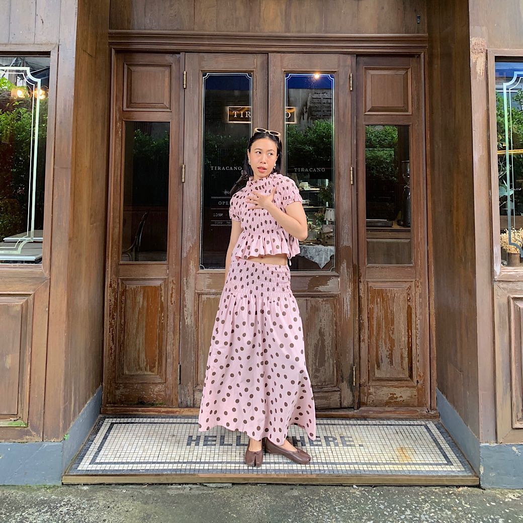 Dreamy dot smock set