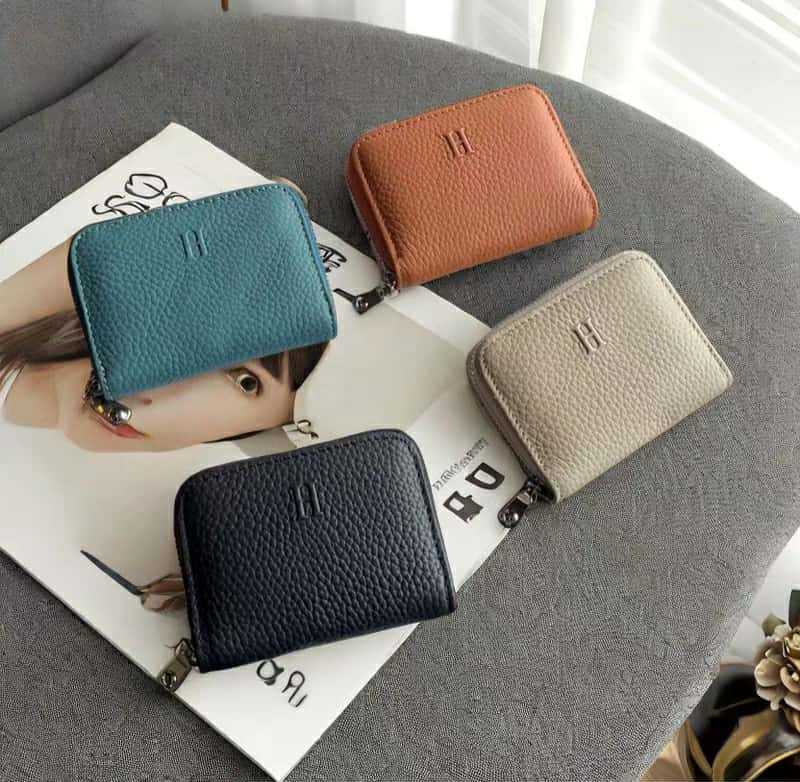 💳 กระเป๋าใส่การ์ด 🪙ใส่เหรียญหนังวัวแท้ 🐄 สไตล์มินิมอล 🪡 handmade 🧵 พรีเมี่ยม ✨