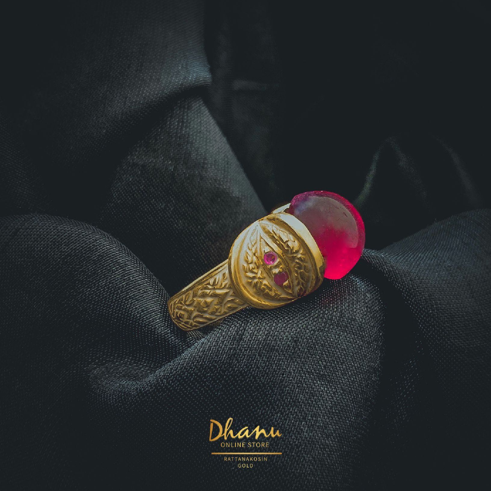 แหวนทับทิมลงยา Ruby Ring