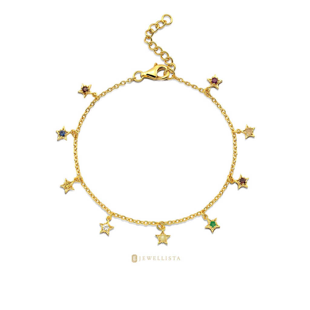 สร้อยข้อมือพลอยแท้นพเก้า รุ่น ChadaBLT (Chada Collection)