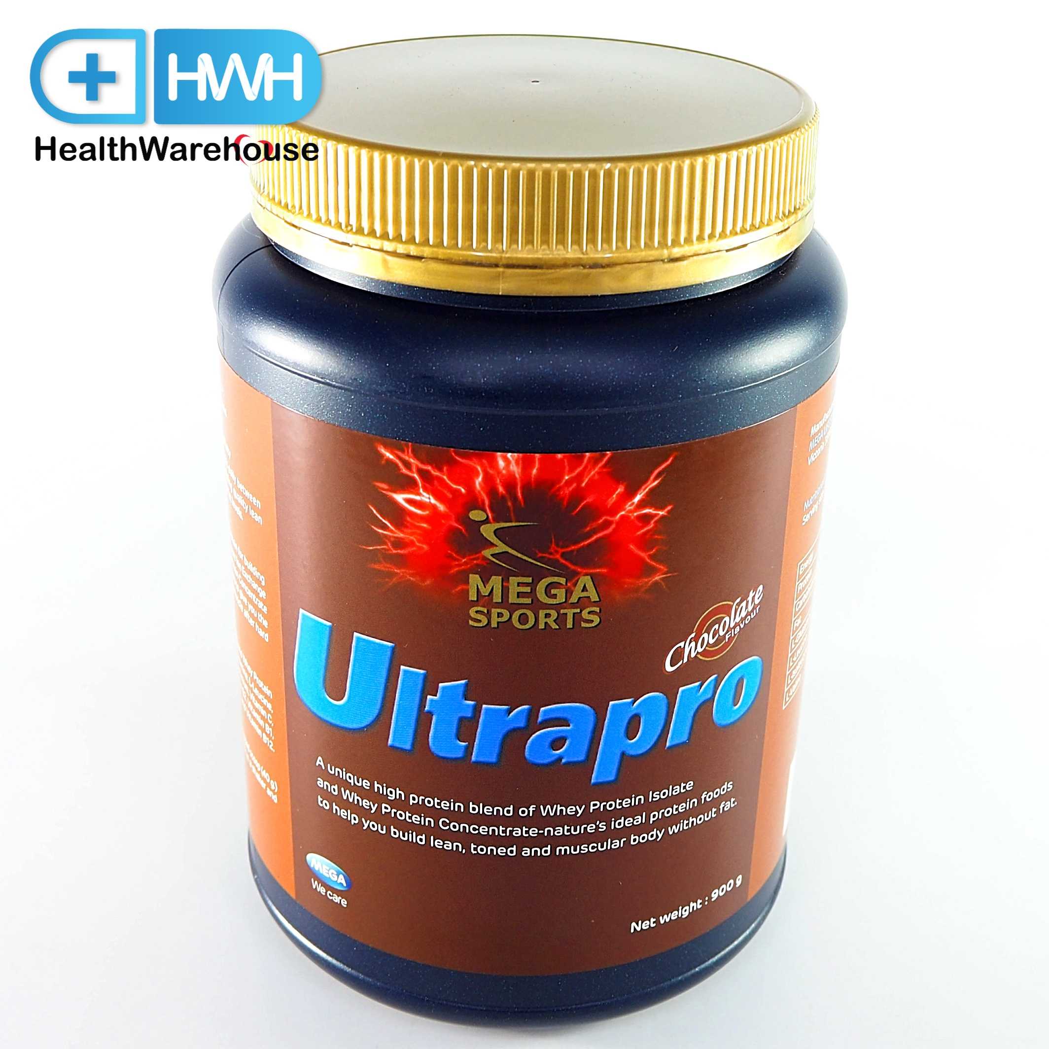 Mega Sports Ultrapro Chocolate 900 g เวย์โปรตีนสูตรครบถ้วน Mega We Care