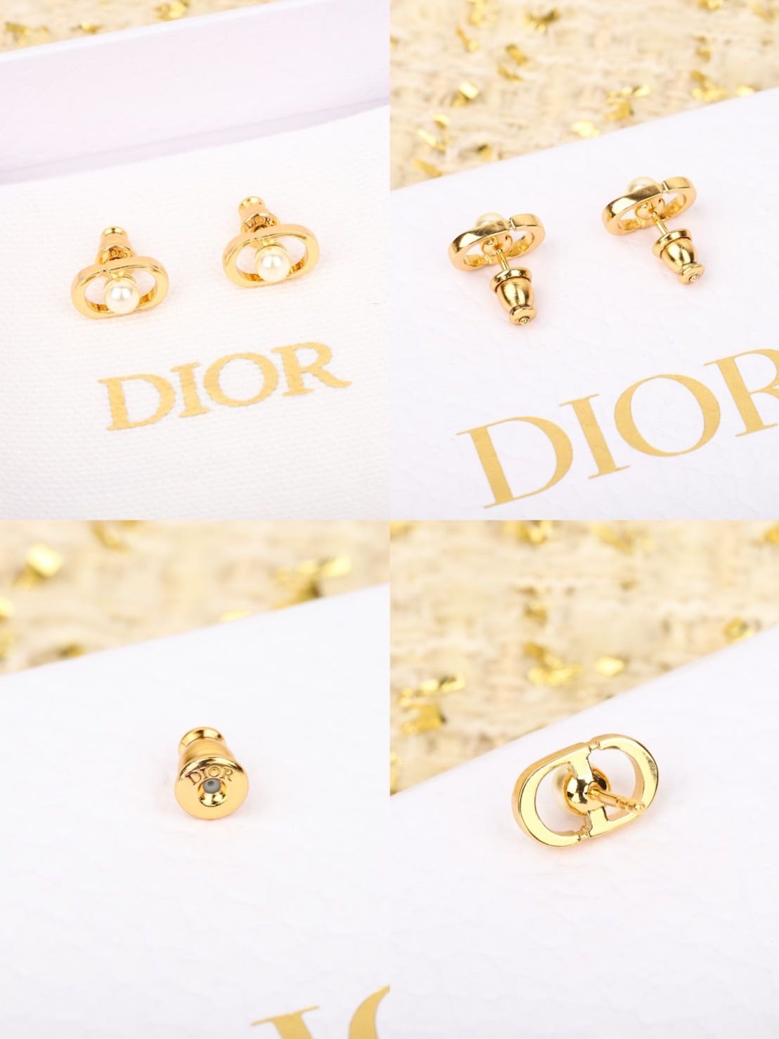 ต่างหู Dior หน้ามุกติดหู (งาน1:1)