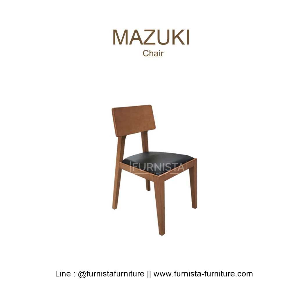 เก้าอี้ไม้ MAZUKI 44x54xh79 cm.