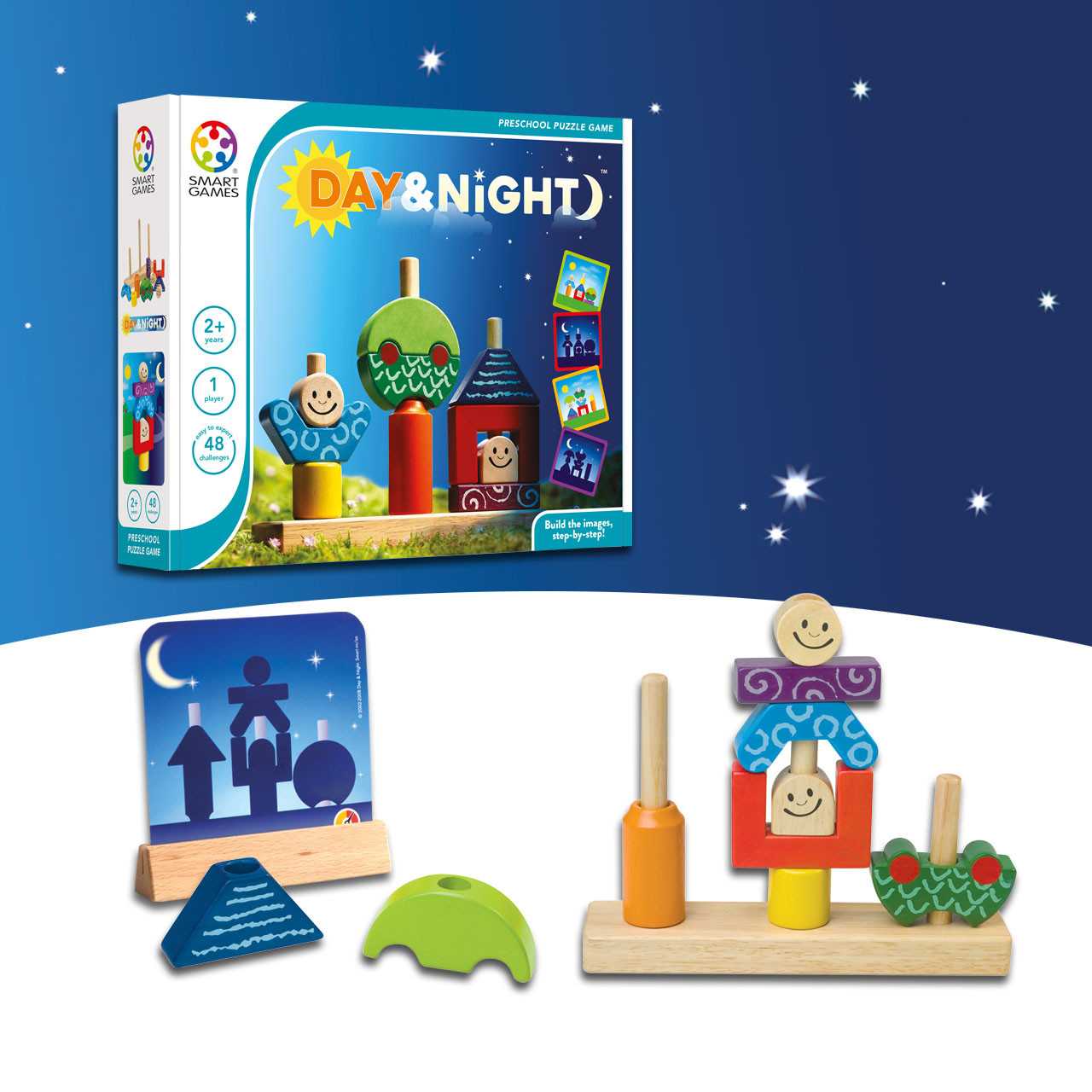 SMART GAMES, Day & Night ของเล่นฝึกสมอง สำหรับ 3 ปี+ ลิขสิทธิ์แท้เบลเยียม ร้านเป็นตัวแทนในไทย
