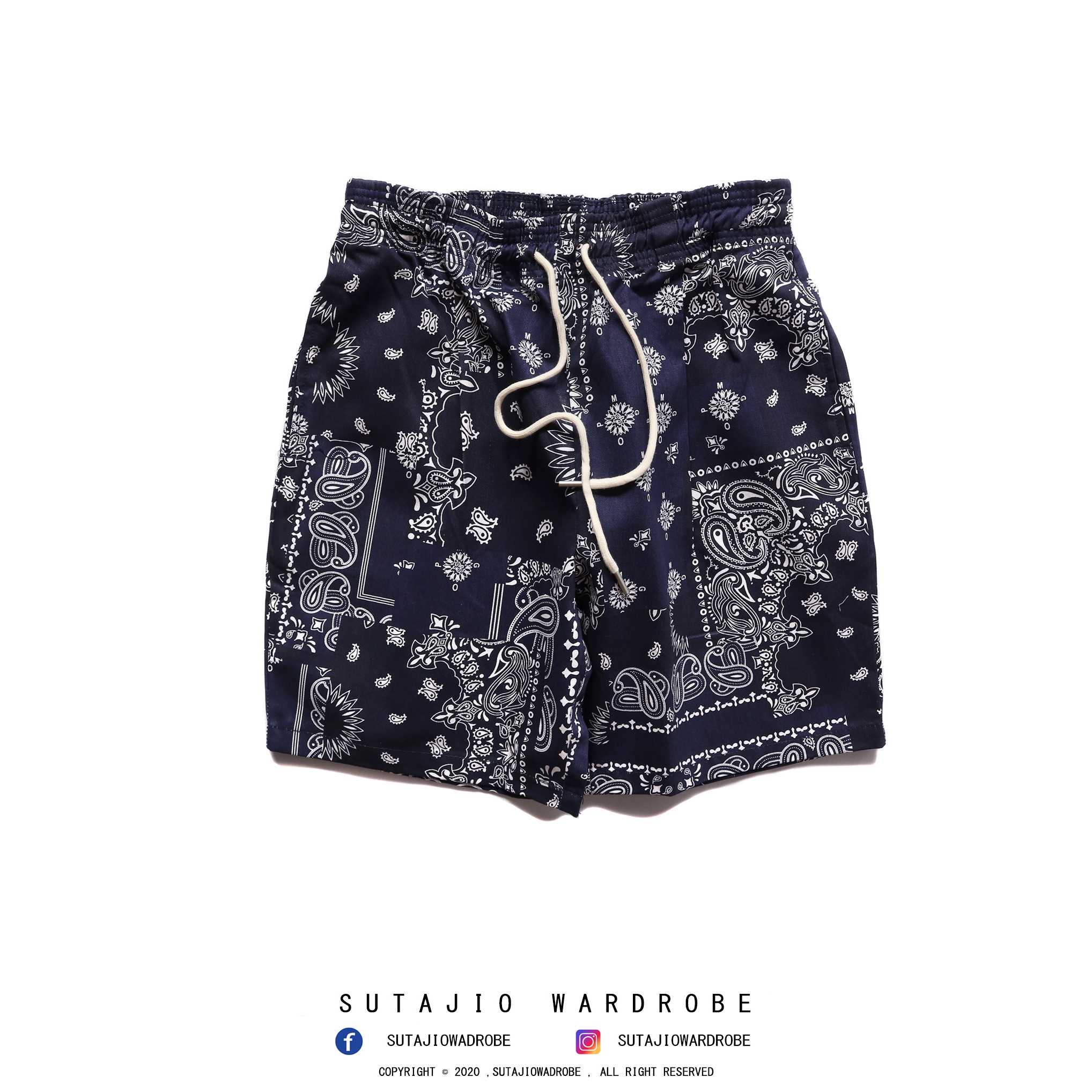 PMGO Tailor Bandana Pattern Shorts
