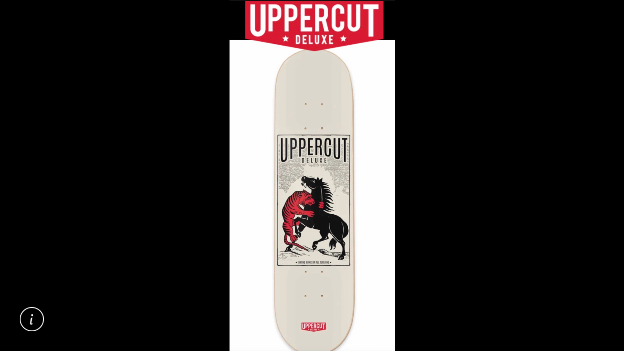 Uppercut Deluxe - Taming Manes - Skate Deck (ขนาด 8.5 นิ้ว) 
