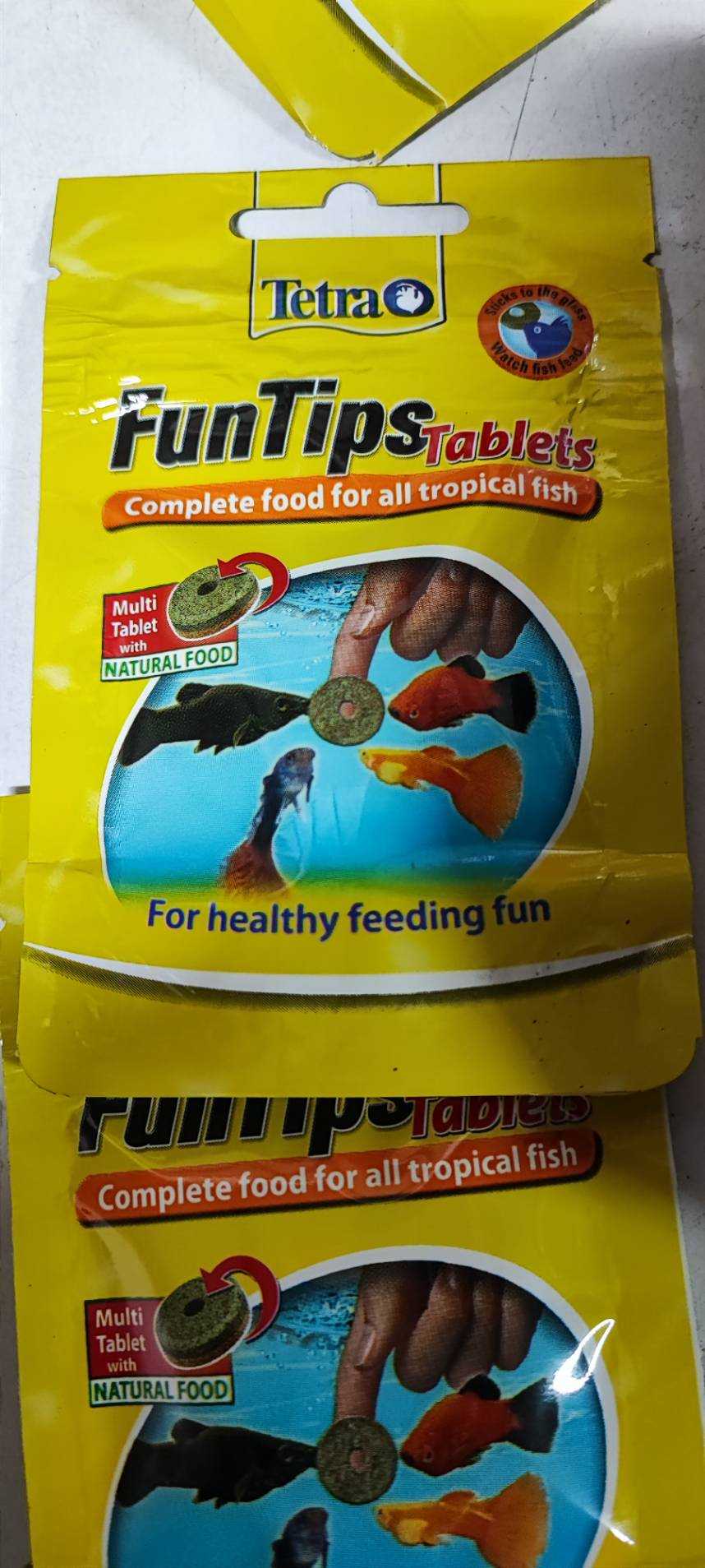 อาหารปลา เม็ดติดกระจก Tetra FunTips Tablets 8 g. / 20 Tabiets