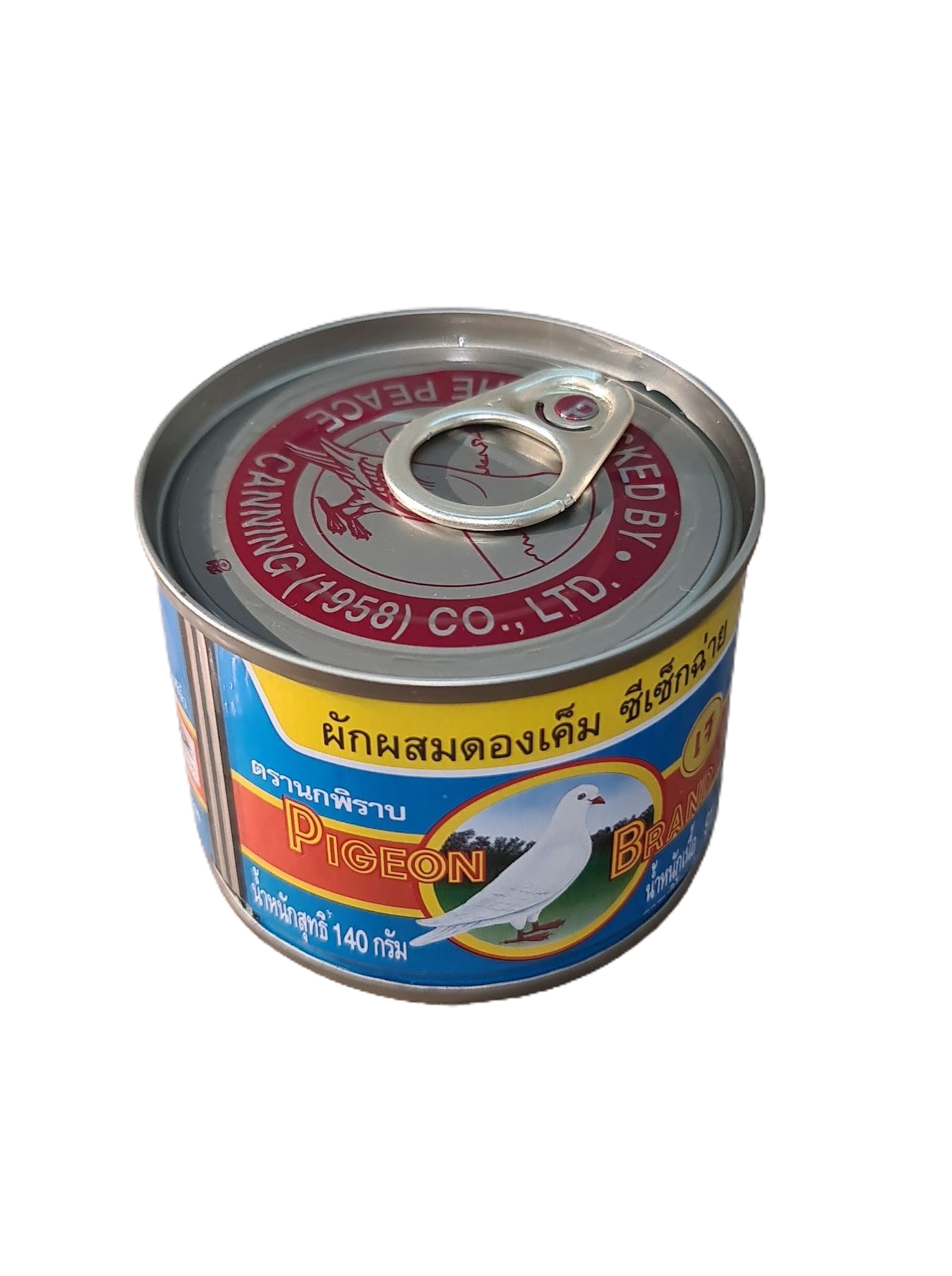 ผักกาดดอง กระป๋อง (รวม) ตรา นกพิราบ ซีเซ็กฉ่าย 140กรัม