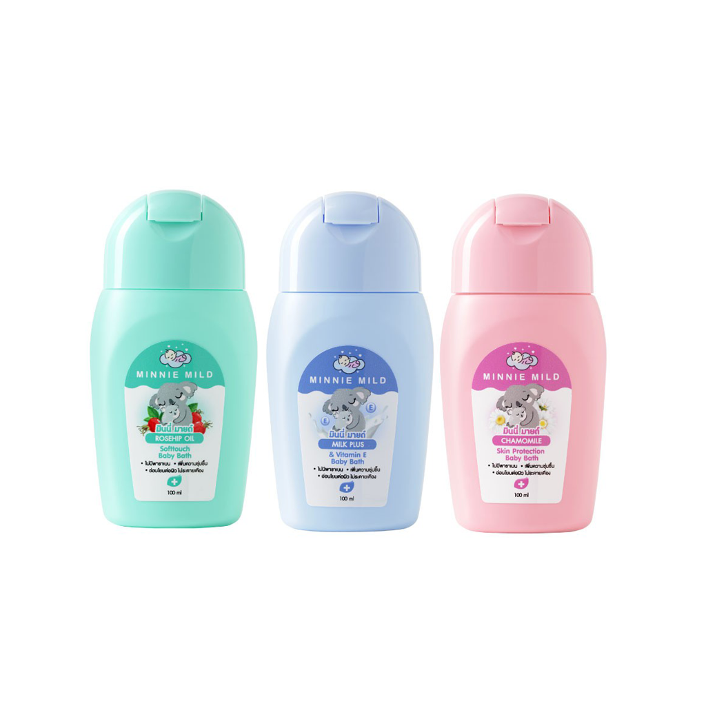มินนี่ มายด์ เบบี้ บาธ 100ml Minnie Mild Baby Bath