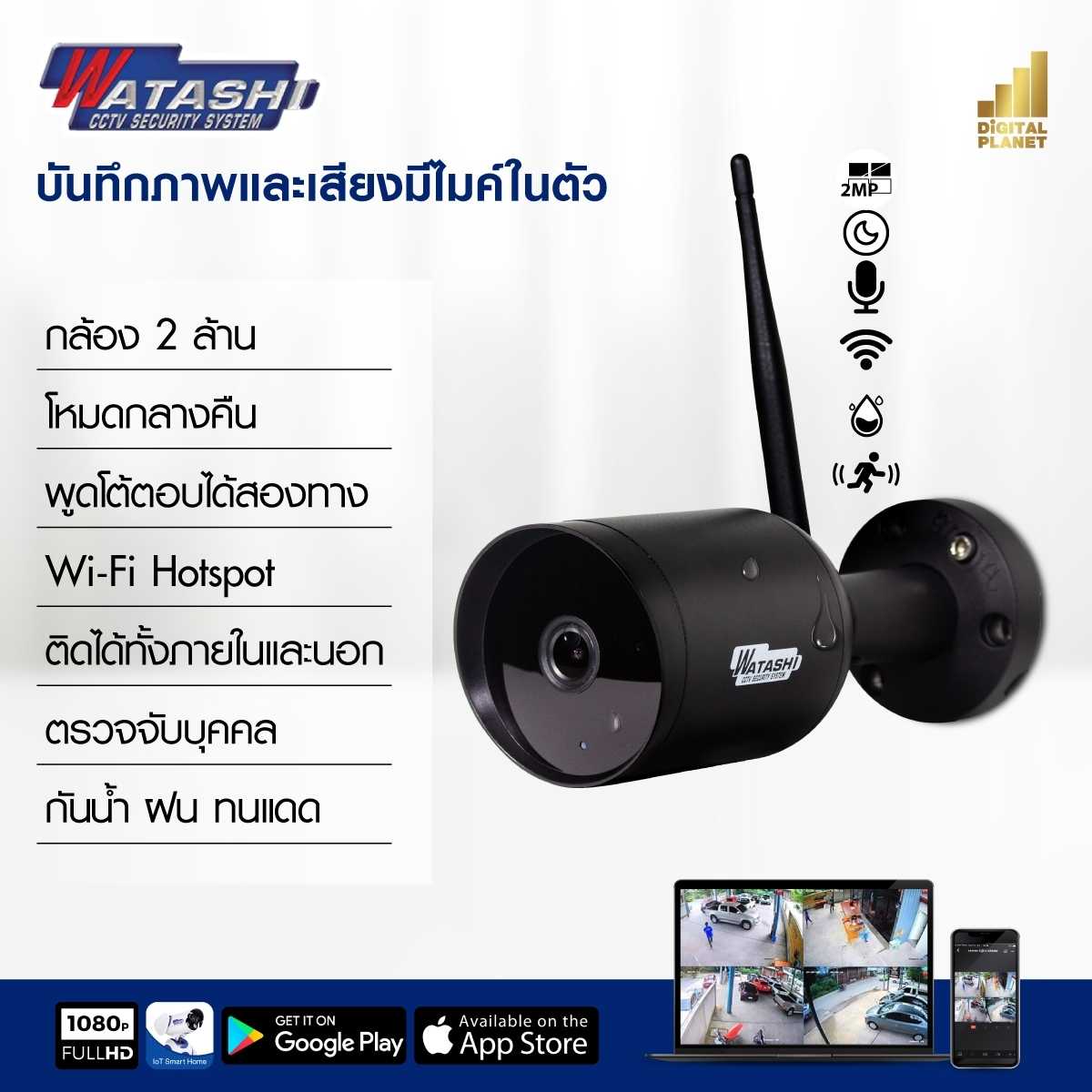 กล้องไร้สาย IP Wifi Camera