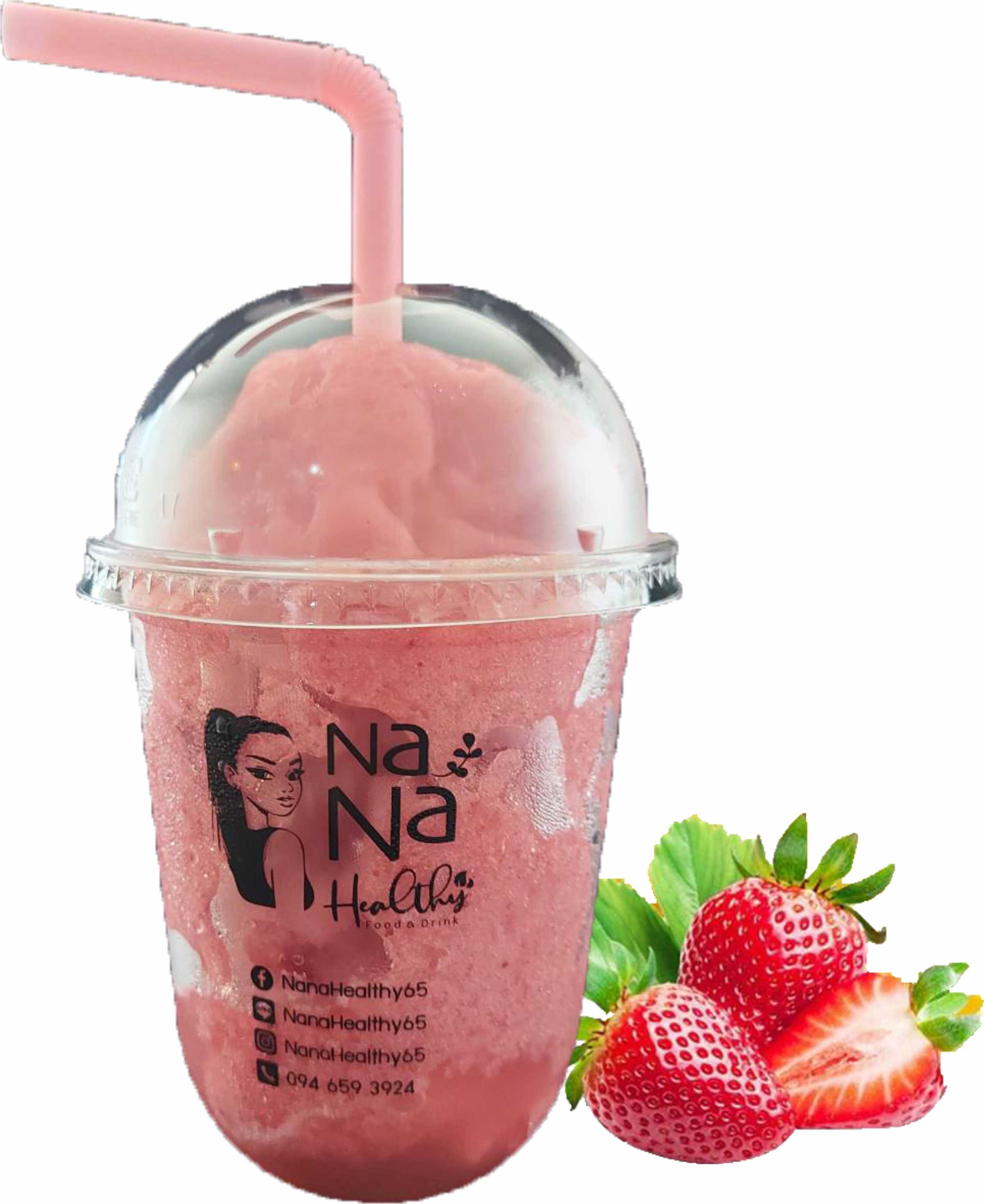 สตอเบอร์รี่ปั่น / Strawberry Smoothie