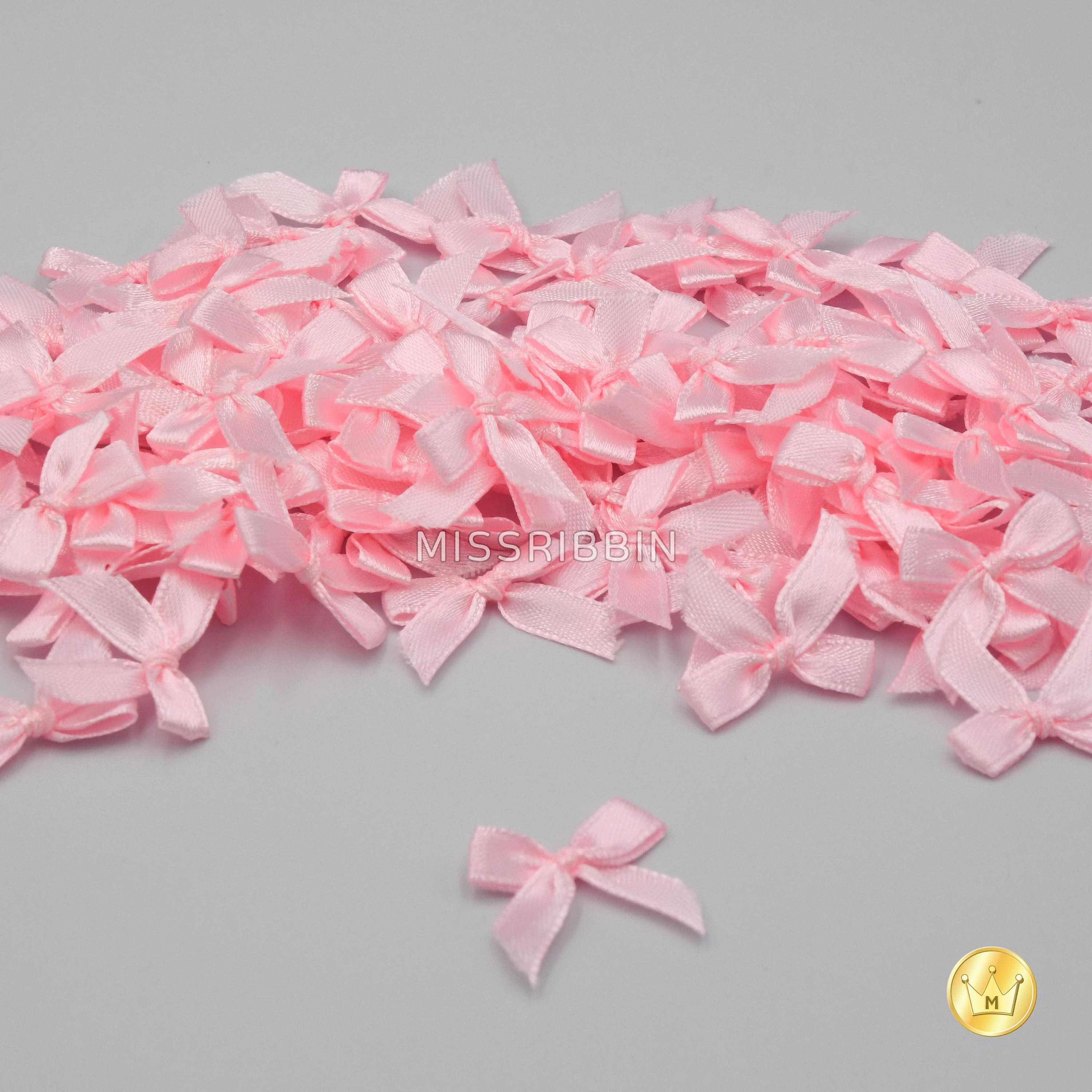 โบว์จิ๋วแบบผูก ขนาด 7/13มม (สี211) แพ็ค 100ชิ้น