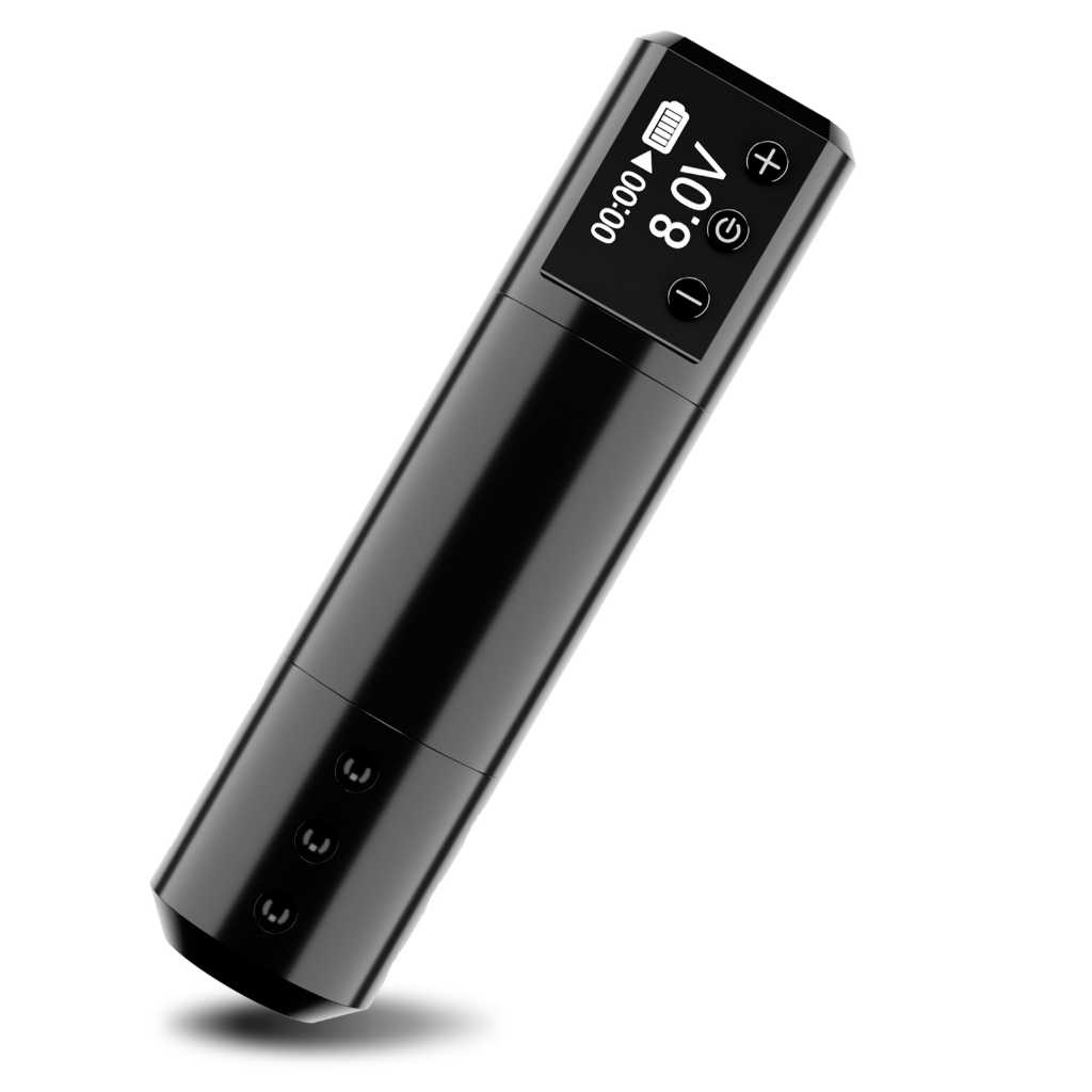 ฮอคเพนไร้สาย รุ่น Black Knight ปากกาสักลาย ไร้สาย Wireless Tattoo Pen Stroke Length 4.2mm แบต 2 ก้อน