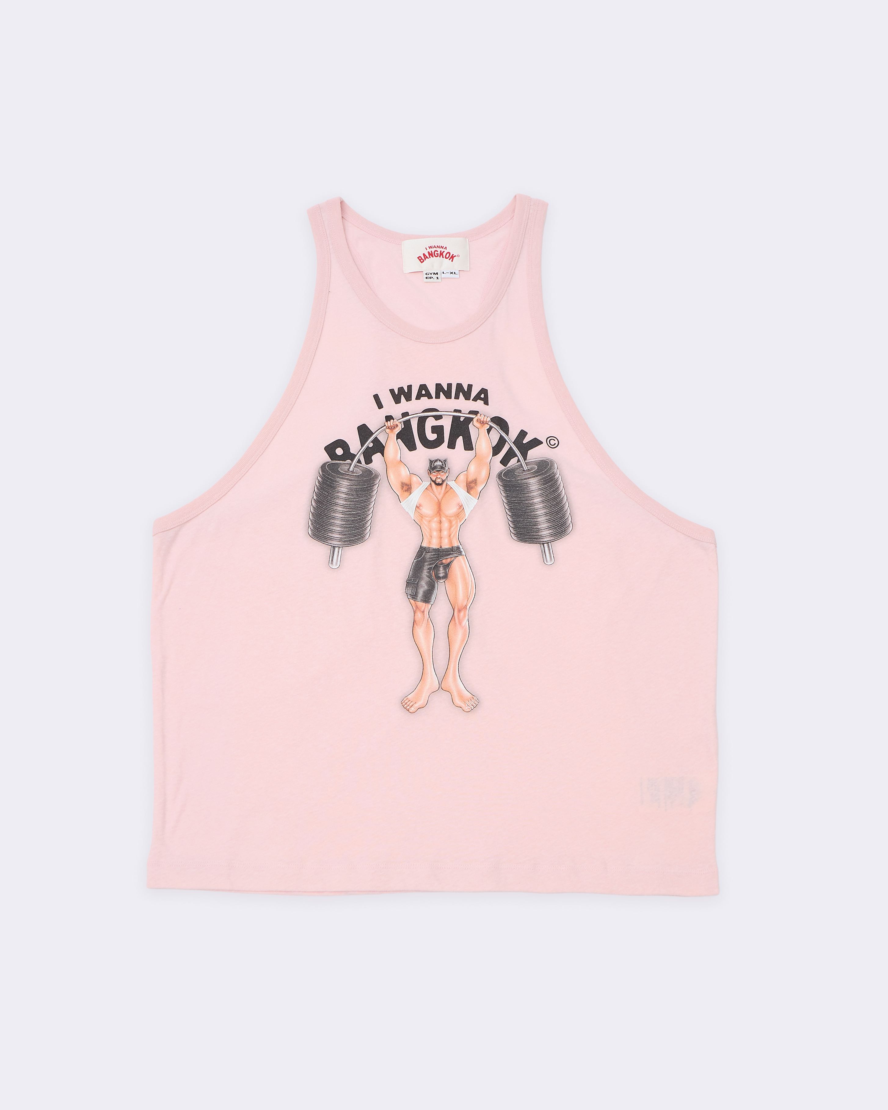 Pink GYM Bro Muscle Tank