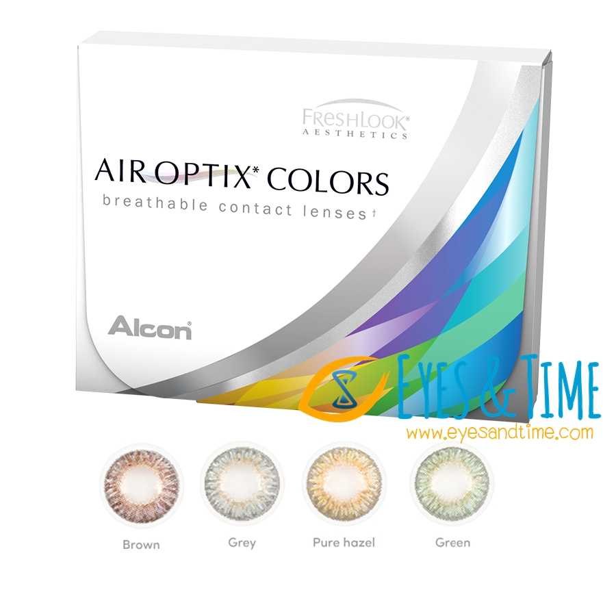 FRESHLOOK  Air Optix Colors สี รายเดือน (แพค 1 คู่) วัสดุ Silicone Hydrogel