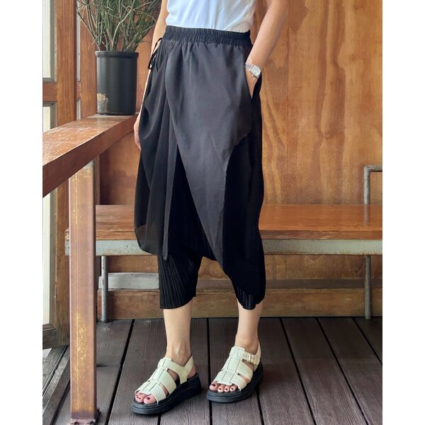 ยาว 32.5 นิ้ว 2MUAY รุ่น GA8720 กางเกงอัดพลีท WRAP HAREM PLEATED PANTS 4 สี FREE SIZE