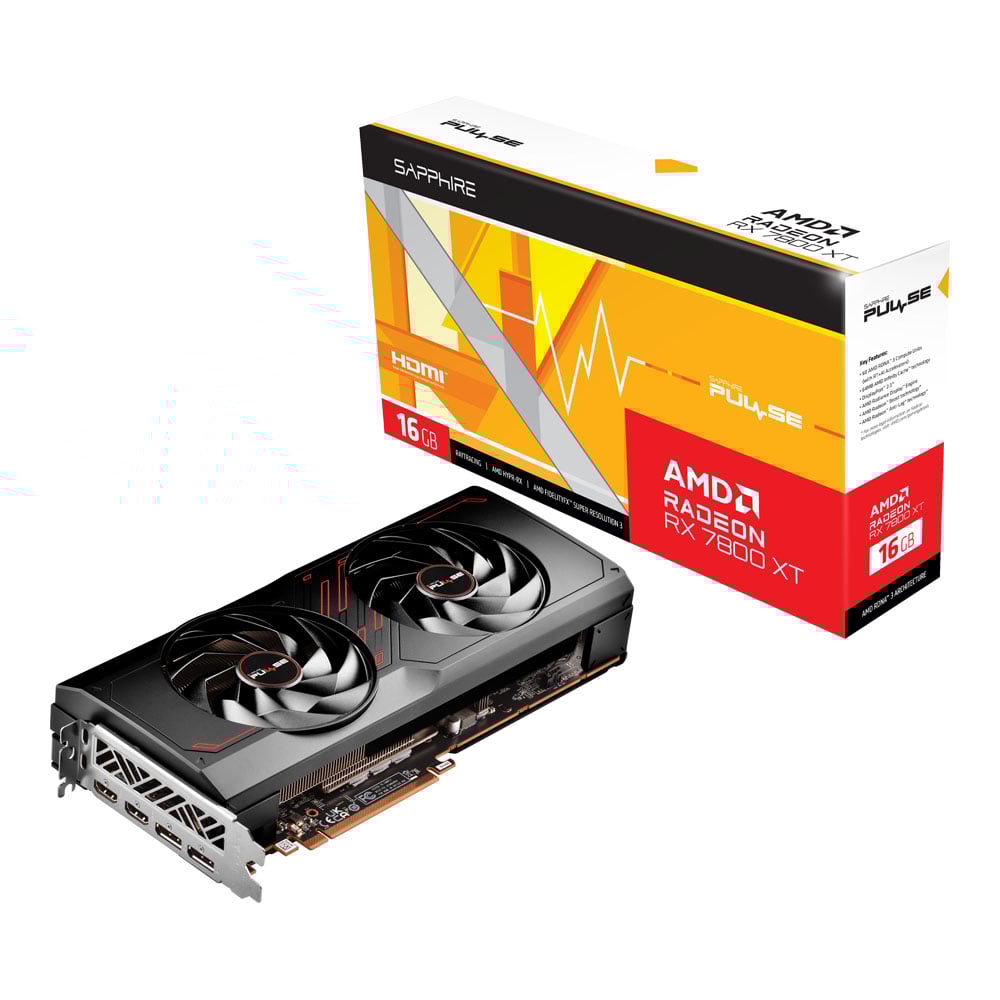 VGA (การ์ดแสดงผล) SAPPHIRE PULSE AMD RADEON RX 7800 XT 16GB - 16GB GDDR6