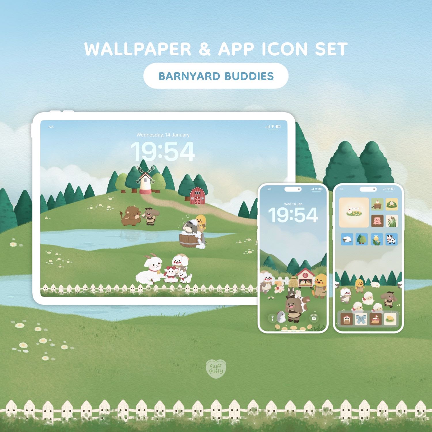 Wallpaper & App Icon (Barnyard Buddies)