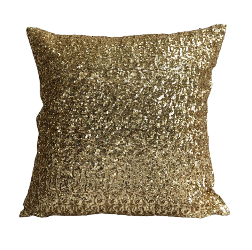 Cushion cover, Sparkling Sequin, Gold  #35