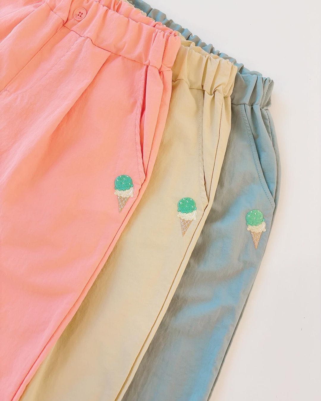 Bebetailor ice cream baggy pants 