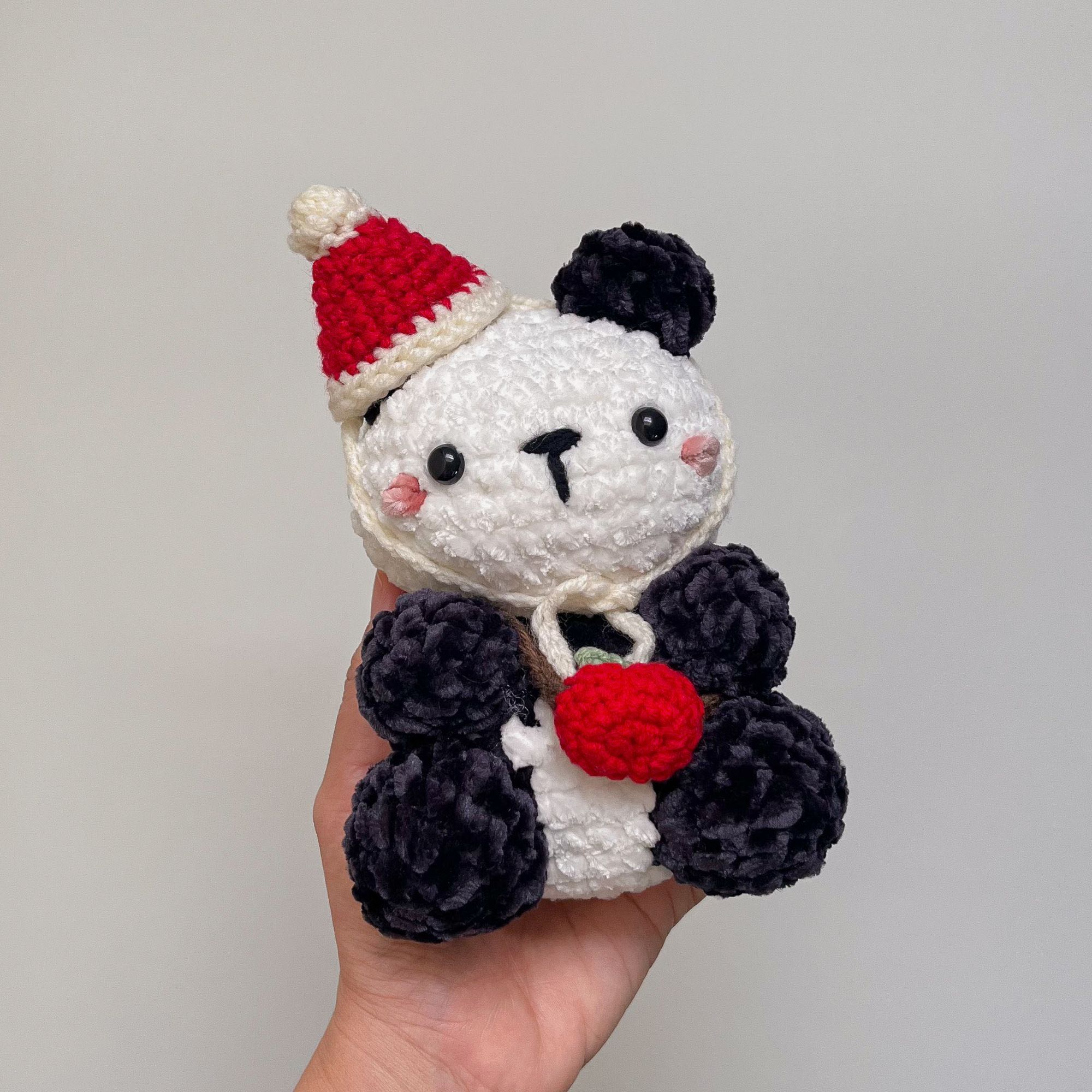 ตุ๊กตาแพนด้าไหมกำมะหยี่ (พร้อมส่ง)