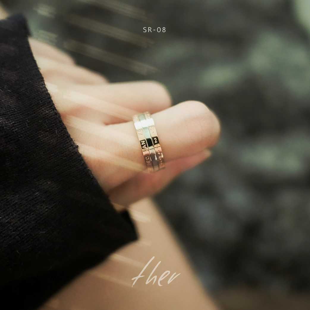 แหวนวันที่หมุนได้ SR-08 (size 5-6-7-8-9)🌈HAPPY SUMMER