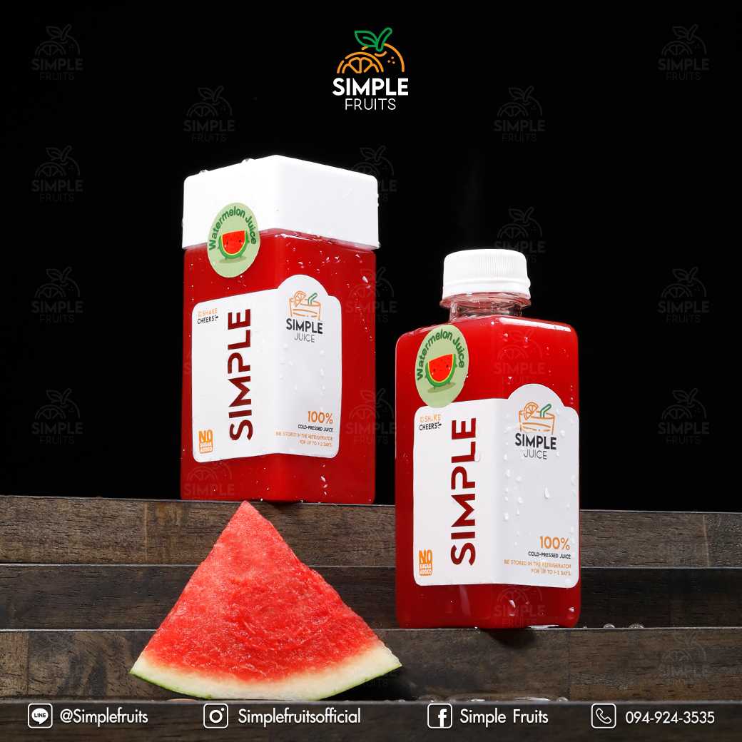 น้ำแตงโมสกัดเย็น Cold-Pressed Watermelon Juice