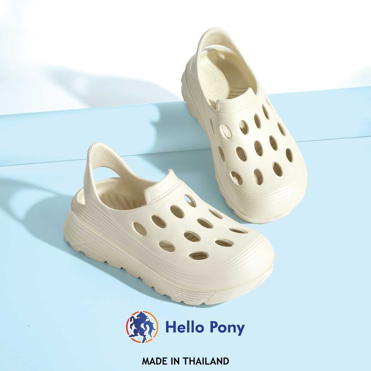 Hello Pony รุ่น MHM4006 รองเท้ารัดส้น ผู้ชายและผู้หญิง ไซส์คู่ Size 36-45