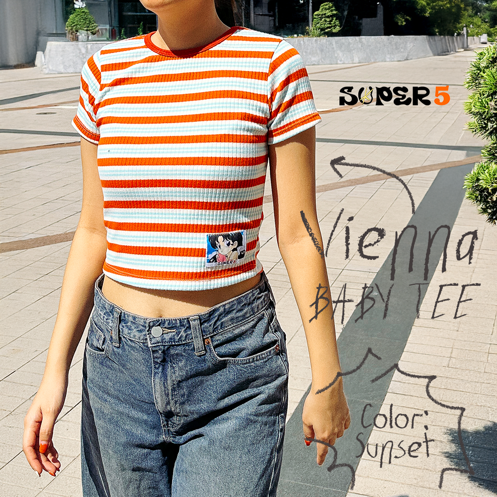 Vienna Baby Tee - Sunset