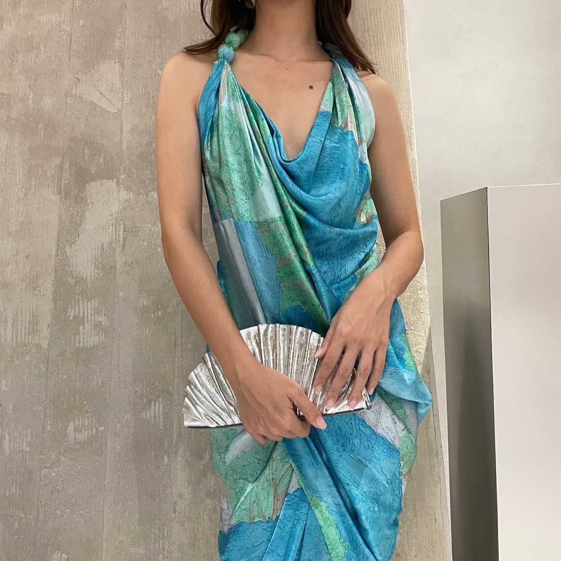 SALE! Cult Gaia ILUKA DRESS SLEEVELESS - LANDSCAPE PRINT