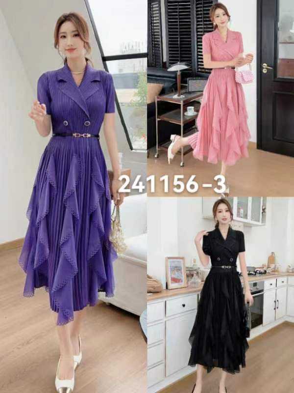 Peatbynisa A430 เดรสอัดพลีท เนื้อผ้าPolyester100%