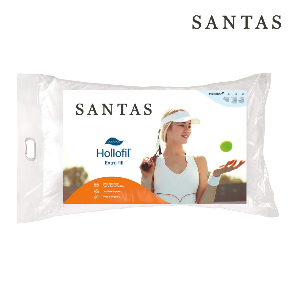 SANTAS หมอนหนุน รุ่น HOLLOFIL CUSHION FIRM EXTRA FILL