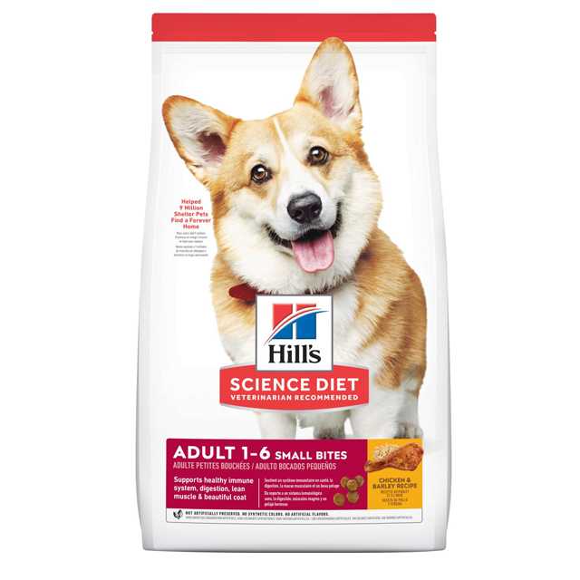 Hill's Adult small bite 1 - 6  12 KG อาหารสุนัขโตเม็ดเล็ก